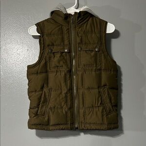 Gap Kids olive green vest jacket
